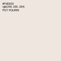 #F0E6E0 - Pot Pourri Color Image